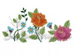 "Flower collection of three designs"