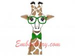 "Giraffe with glasses"