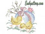 "Easter chicks"_in Cross Stitch