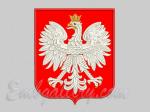 "Coat of arms of Poland" (172x207mm)