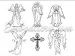 The collection of 6 Machine Embroidery Designs
