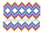 Set of 4 Machine Embroidery Designs "Chess ornament"
