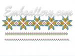 Set of 6 Machine Embroidery Designs "Chess ornament"_2