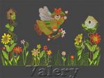 Set of 4 Machine Embroidery Designs by Valery
