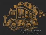 Machine Embroidery Design from the Set "Cars"