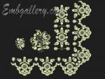 Set of 5 Machine Embroidery Designs