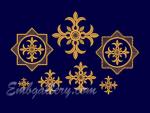 Set of 7 Machine embroidery designs.