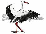"A Stork"_Gift with a purchase Machine Embroidery Design