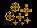 "A set of crosses for church vestments" Christian Religious Machine embroidery designs