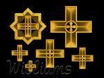 "A set of crosses for church vestments" Christian Religious Machine embroidery designs