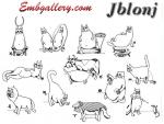 Set of 12 free machine embroidery designs