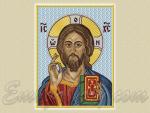 "Icon of Christ Pantocrator" (157x206mm) 