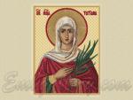 "Icon of the Holy Martyr Tatiana" (140х186mm)  