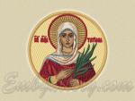 "Icon of the Holy Martyr Tatiana" (100mm)  