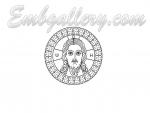 "The Holy Face"_Redwork icon (100mm)