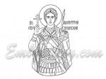 "Saint Demetrius of Thessaloniki"_Contour Icon