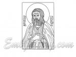 "Saint Seraphim of Sarov"_Contour Icon