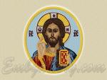 "Icon Christ Pantocrator"_Oval