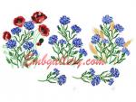 "Miracle-cornflowers with poppies and ears"