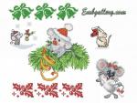 "Year of the Mouse"_ Cross Stitch Machine Embroidery Designs Set