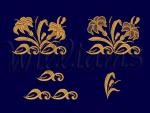 Machine Embroidery Designs Set "Two Lilies". 