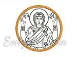 "The Unbreakable Wall" _ The Mother of God Icon (contour)