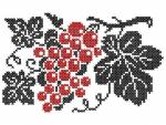 "Bunch of Grapes in Cross Stitch" 