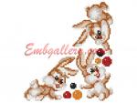 "Easter. Rabbits"_in_Cross_Stitch