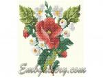 "Poppy bouquet cross stitch"