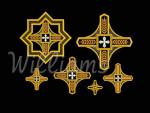  "Spikelets" _ A Set of crosses for church vestments