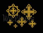 "A Set of crosses for church vestments"