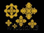 "A set of crosses for church vestments"
