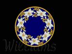  "White lilies"_ Stand candlestick (200x200mm)