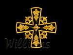  "Grapes"_ Cross 21 cm for the Set W768