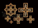  "A set of crosses for church vestments"